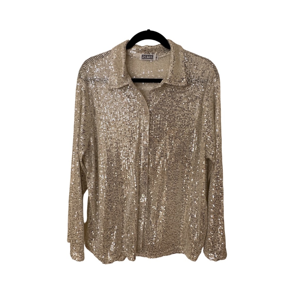 Tracy Porter Shimmering Holiday Top